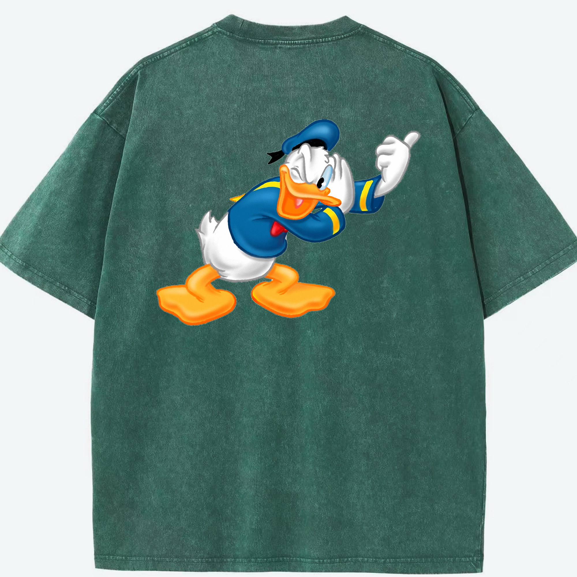 （画像用） ミッキーマウス Mickey Mouse 綿100% ヴィンテージ風 半袖Tシャツ（背面プリント）